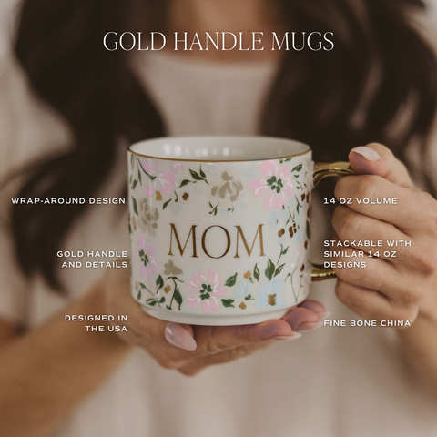 Green Floral Coffee Mug - Main Street Roasters®