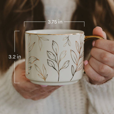 Green Floral Coffee Mug - Main Street Roasters®
