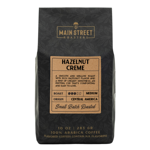 Hazelnut Creme Flavored Coffee WHS - Main Street Roasters®