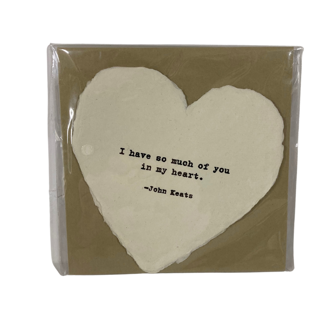 Heart Shaped Card with Envelope | So Much Of You In My Heart - Main Street Roasters