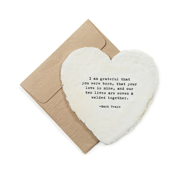 Heart Shaped Card with Envelope | I AM Grateful - Main Street Roasters