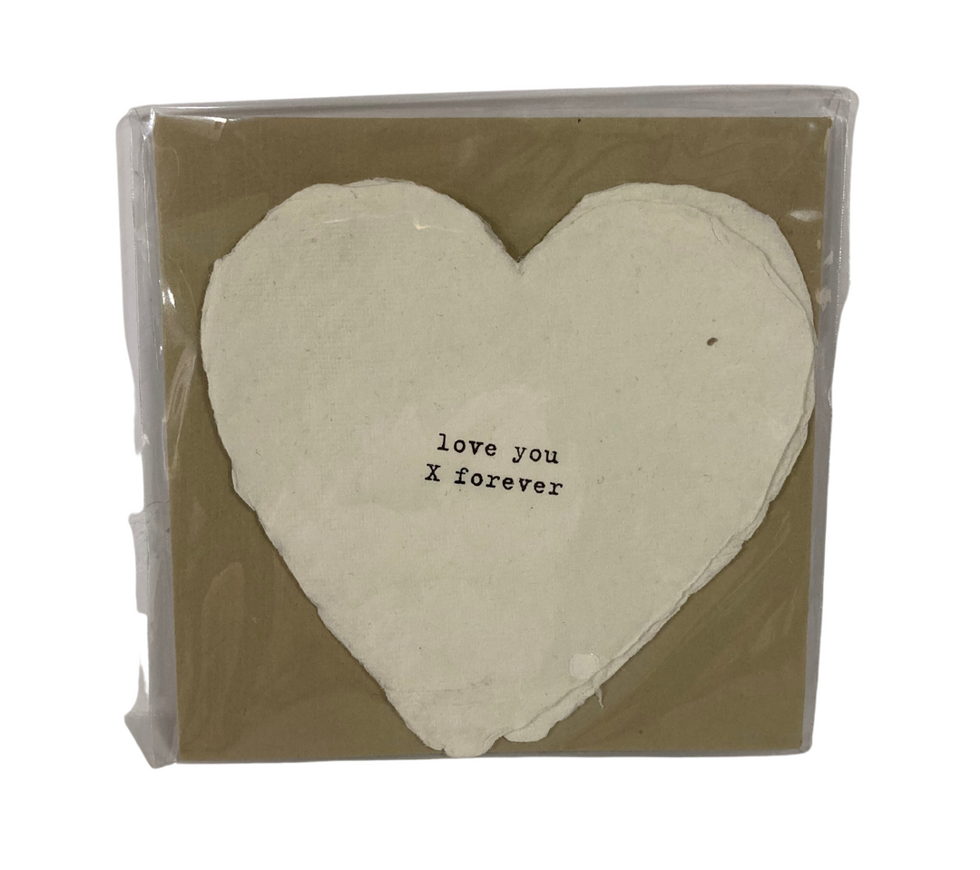 Heart Shaped Card with Envelope | Love You X Forever - Main Street Roasters