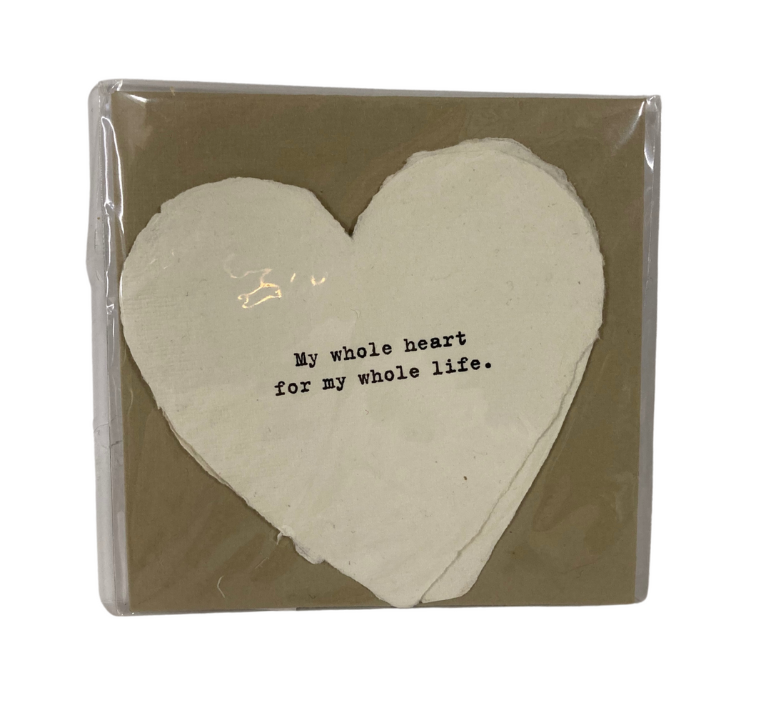 Heart Shaped Card with Envelope | My Whole Heart - Main Street Roasters