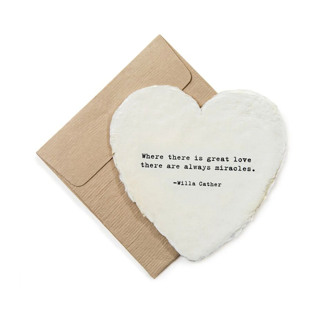 Heart Shaped Card with Envelope | Where There Is Great Love - Main Street Roasters