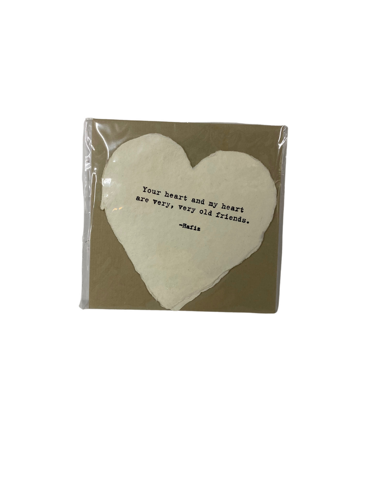 Heart Shaped Card with Envelope | Your Heart & My Heart - Main Street Roasters