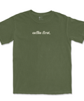 Coffee First Tee | Comfort Colors® - Main Street Roasters®