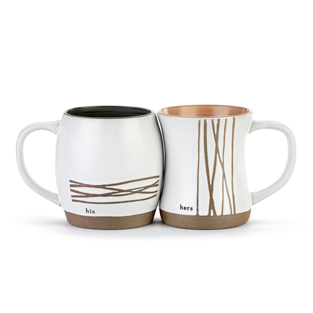 His & Her Hug Mugs - Set of 2 - Main Street Roasters