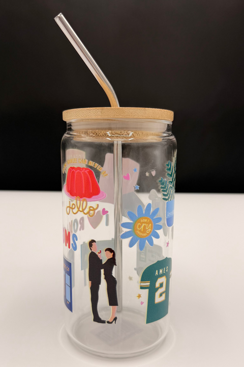 Rom-Com Glass Can