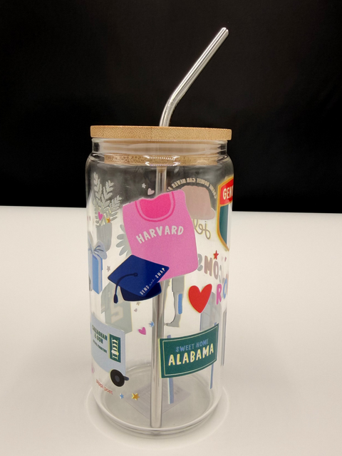 Rom-Com Glass Can