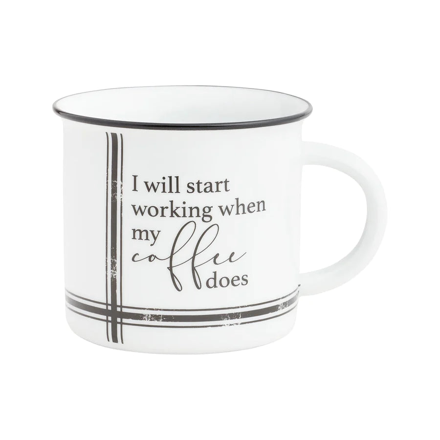 I Will Start Working Camp Mug - Main Street Roasters