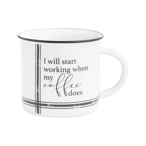 I Will Start Working Camp Mug - Main Street Roasters