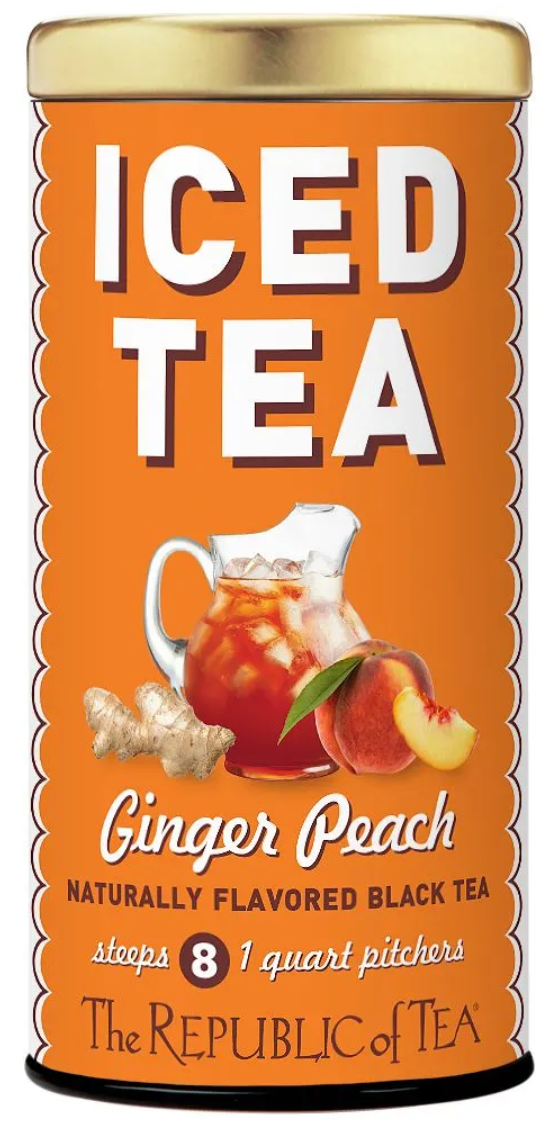 Iced Tea Pouches - Ginger Peach - Republic of Tea - Main Street Roasters