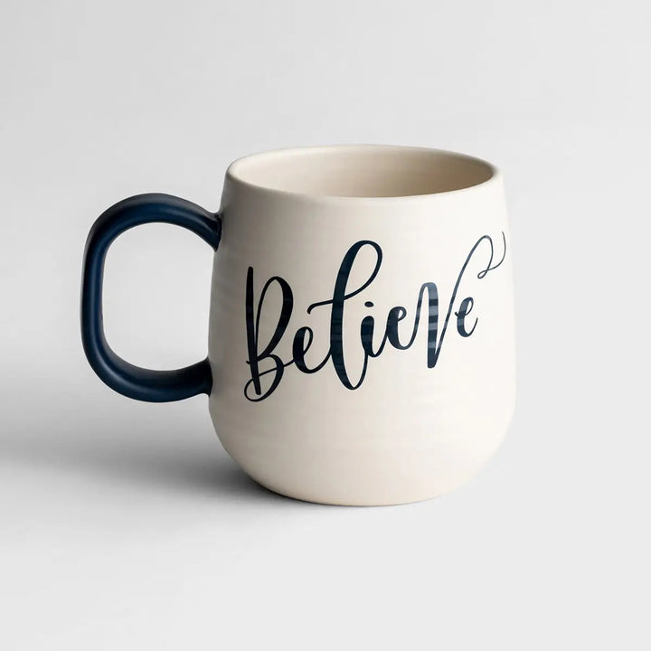 Inspiring Artisan Mug Believe - Back - Main Street Roasters