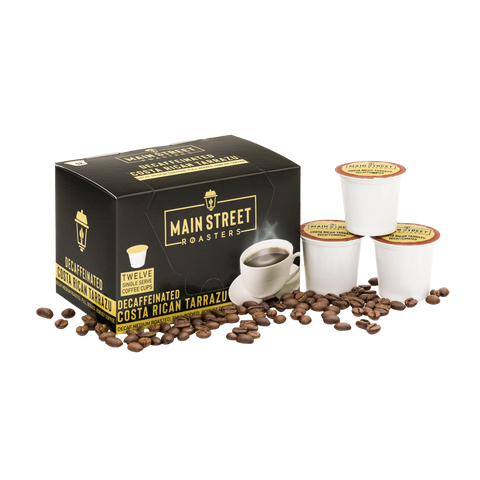 Decaf Costa Rican Tarrazu K-Cup Compatible Coffee - Main Street Roasters 