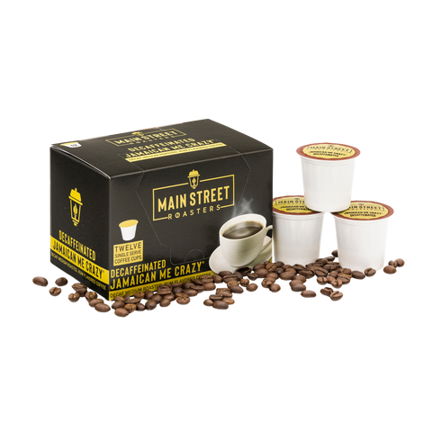 Decaf Jamaican Me Crazy K-Cup Compatible Coffee Main Street Roasters 