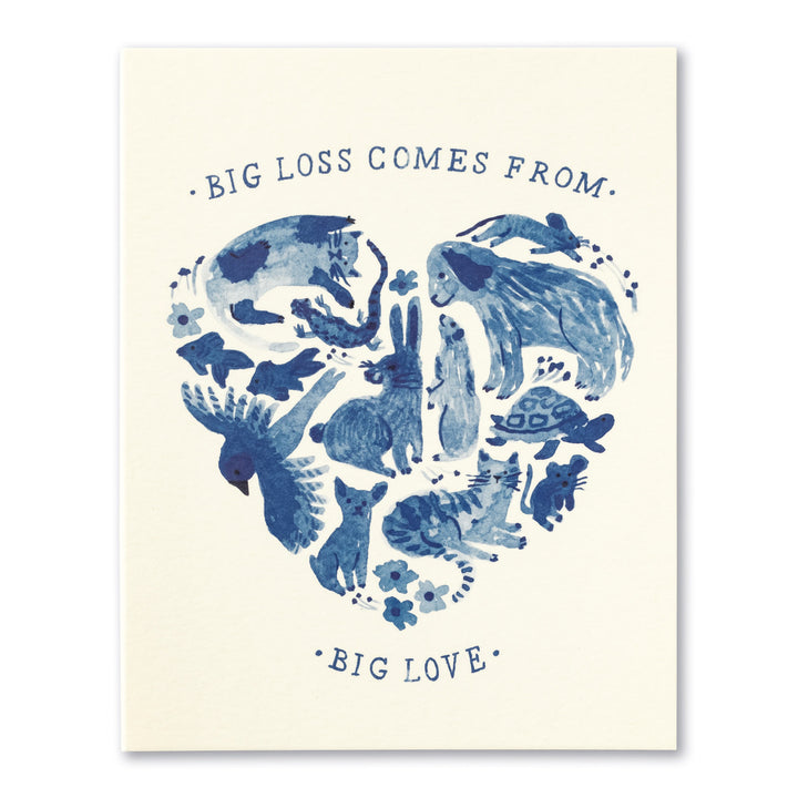 Love Muchly Cards - Big Loss Comes From Big Love - Main Street Roasters