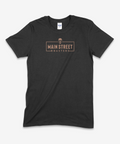 Logo Soft Gray and Gold Main Street Tee - Main Street Roasters®