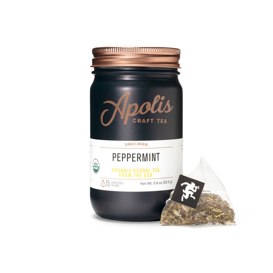 Organic Peppermint Tea Bags | Apolis Tea - Main Street Roasters