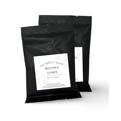 Custom Wedding Coffee Favors 2 ounce 