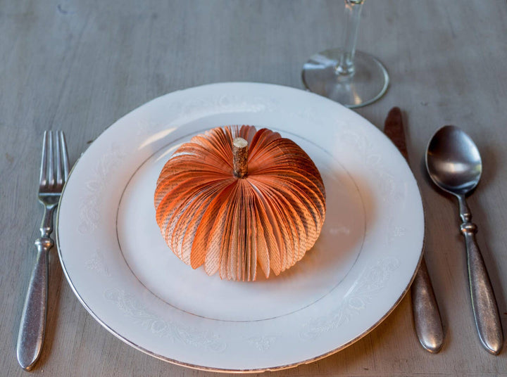 Rustic Book Pumpkin Single