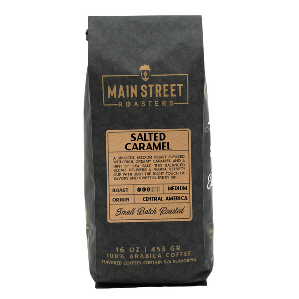 Salted Caramel Flavored Coffee WHS - Main Street Roasters®