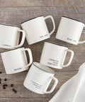 Scripted Matte White Mug - Main Street Roasters