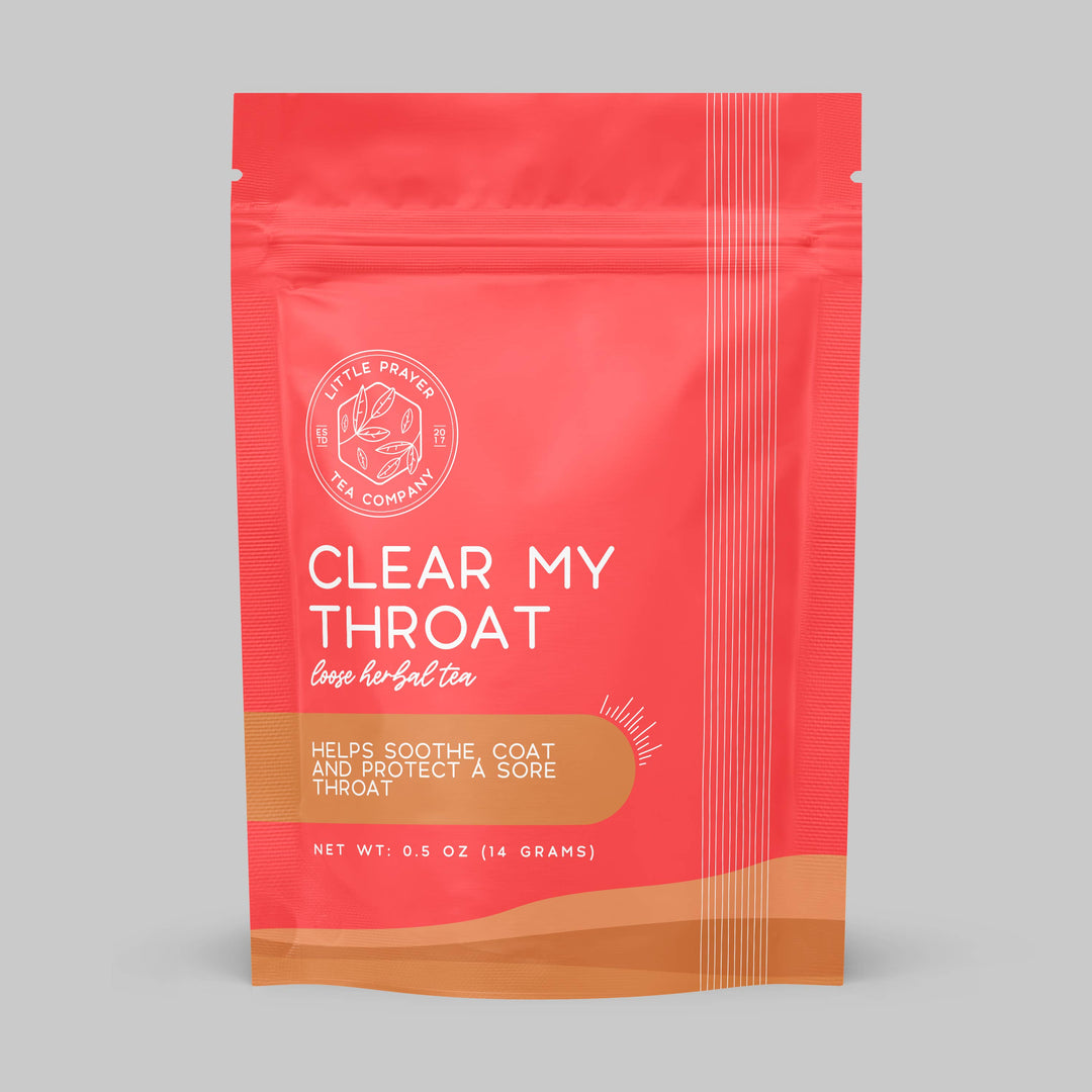 Soothing Throat Tea: Sore Throat Relief & Herbal Blend Individual Packet - Little Prayer Tea Company - Main Street Roasters