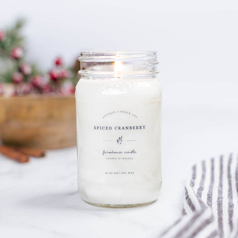 Spiced Cranberry Candle by Antique Candle Co - 16oz