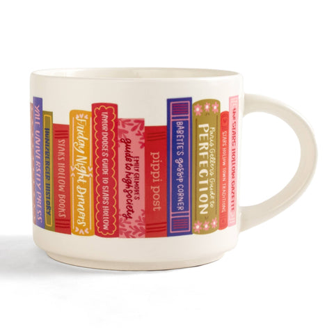 Pippi Post - Stars Hollow Bookshelf Large Ceramic Mug - Main Street Roasters®