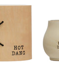 Stoneware Mug with Wood Gift Box - Hot Dang - Main Street Roasters