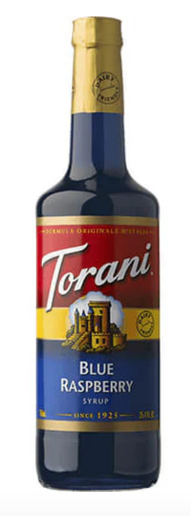 Torani Syrups | 750ml - Blue Raspberry - Main Street Roasters