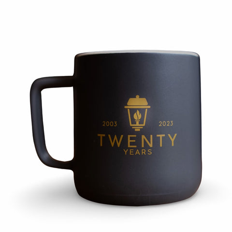 Twenty Year Matte Black Mug - Main Street Roasters