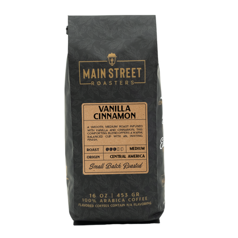 Vanilla Cinnamon Flavored Coffee WHS - Main Street Roasters®