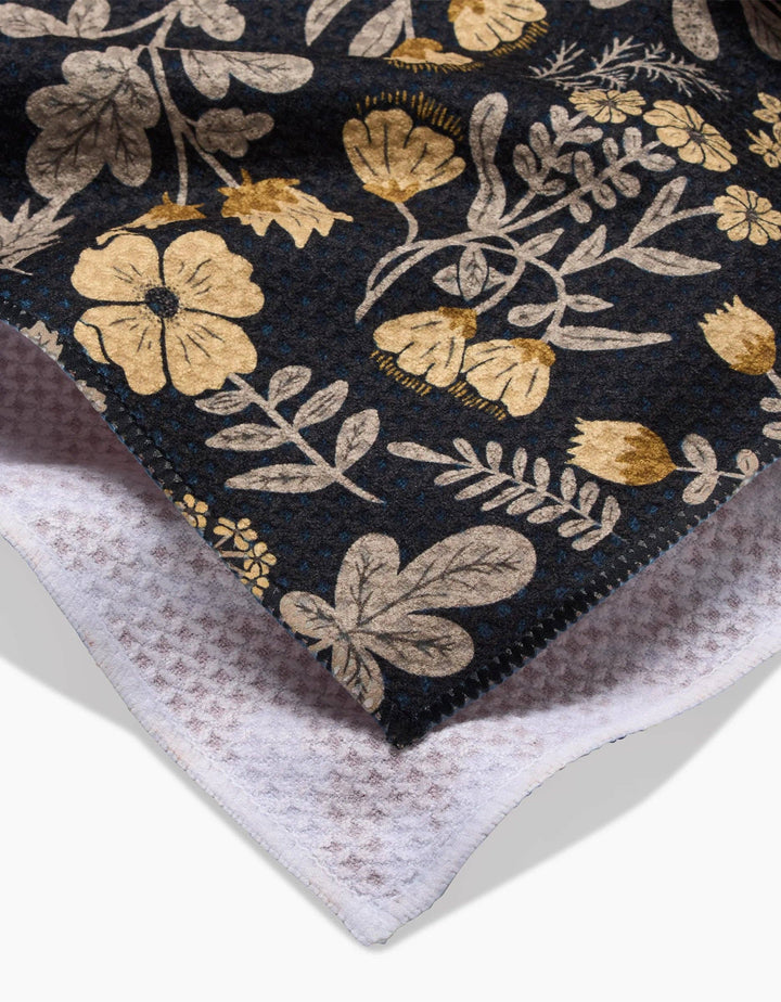 Woodland Wildflowers Tea Towel Edge Binding