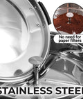 100 Cup Commercial Coffee Urn - Stainless Steel Filter | Black Zulay Kitchen - Main Street Roasters