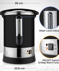 50 Cup Commercial Coffee Urn - Dimensions | Zulay Kitchen - Main Street Roasters