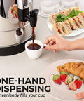 50 Cup Commercial Coffee Urn - One Hand Dispensing | Zulay Kitchen - Main Street Roasters