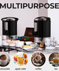 50 Cup Commercial Coffee Urn - Coffee Tea Apple Cider Hot Chocolate | Zulay Kitchen - Main Street Roasters