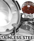 50 Cup Commercial Coffee Urn - Stainless Steel Filter | Zulay Kitchen - Main Street Roasters