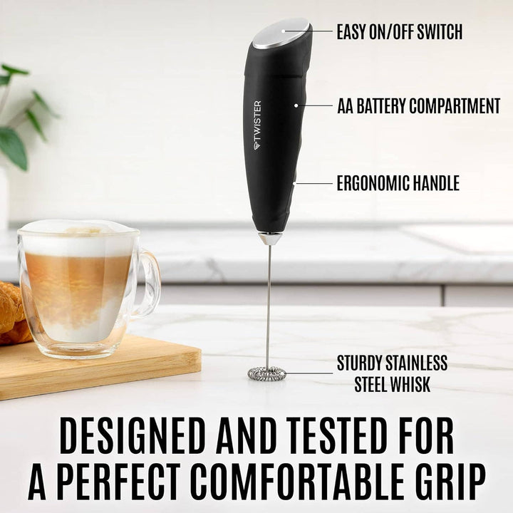 Powerful Twister Milk Frother- Features | Zulay Kitchen - Main Street Roasters