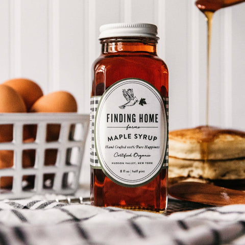 Finding Home Farms - 100% Pure Organic Maple Syrup - 8 oz Farmhouse Bottle - Main Street Roasters®
