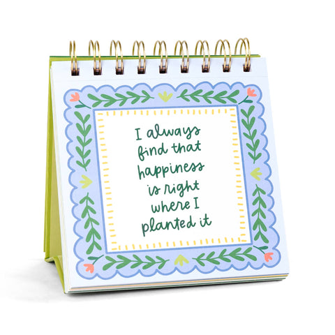 Pippi Post - 52 Weeks of Plant Quotes Desk Flip Calendar - Main Street Roasters®