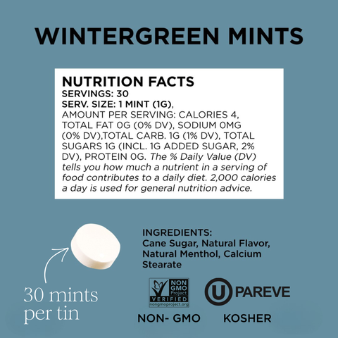 Simply Gum - Simply Mints - Wintergreen | Pack of Six - Main Street Roasters®