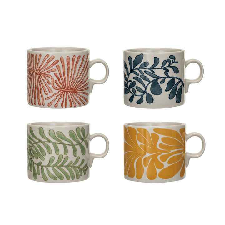 Abstract Hand-Painted Mugs