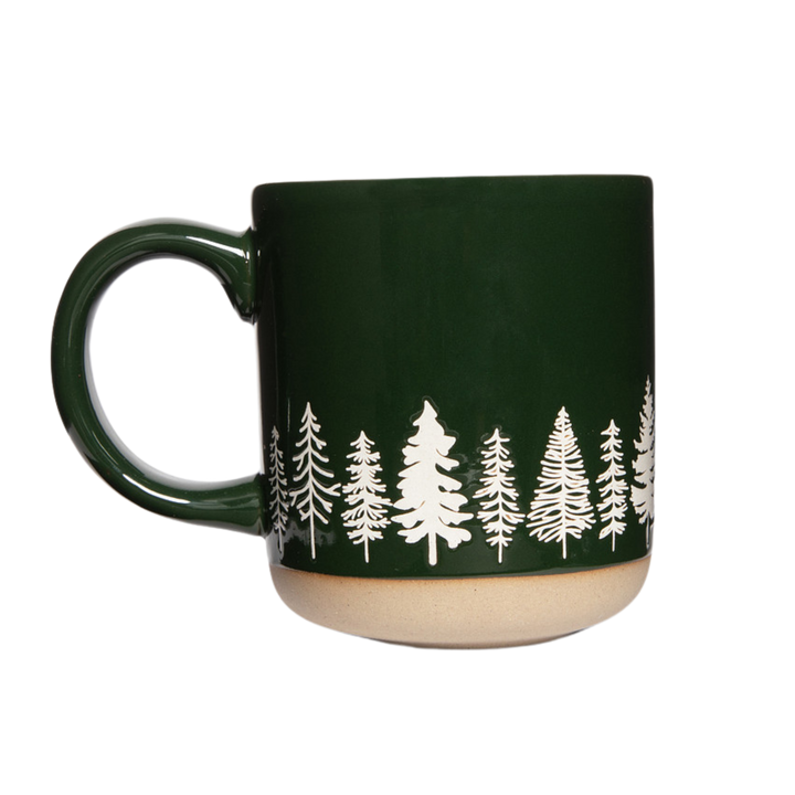 *NEW* Pine Trees Stoneware Coffee Mug - Main Street Roasters