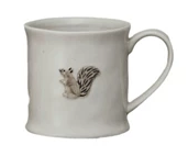 Animal/Fruit Embossed Mug - Squirrel