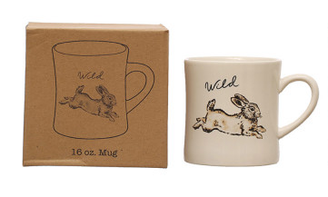 Animal & Saying Mug -  Bunny - Wild