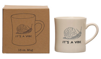 Animal & Saying Mug - Snail - It's A Vibe