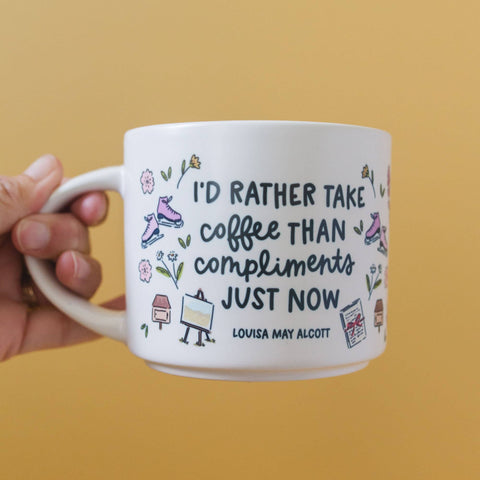 I'd Rather Take Coffee Little Women Ceramic Mug - Main Street Roasters®