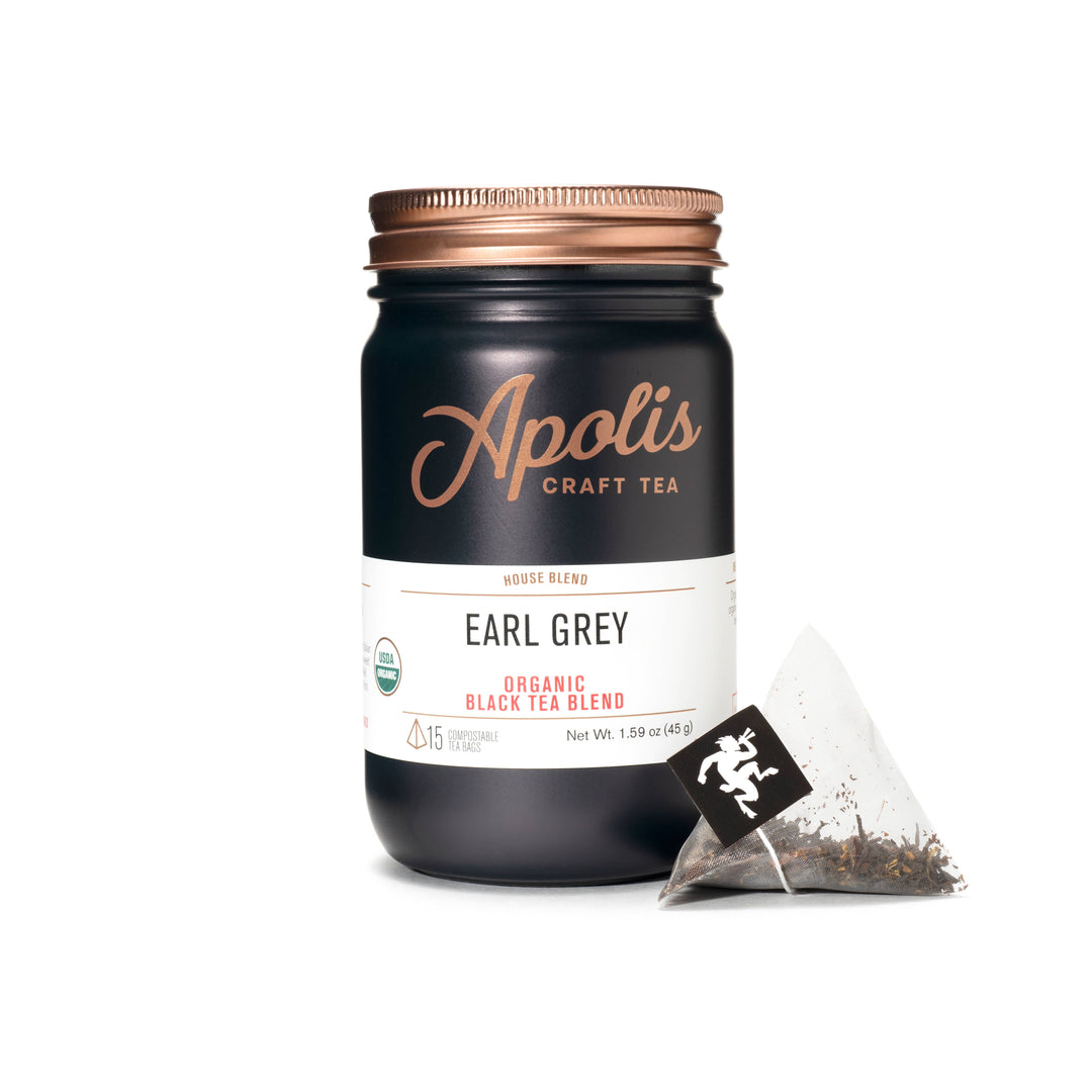 Organic Earl Grey Tea Bags | Apolis Tea - Main Street Roasters